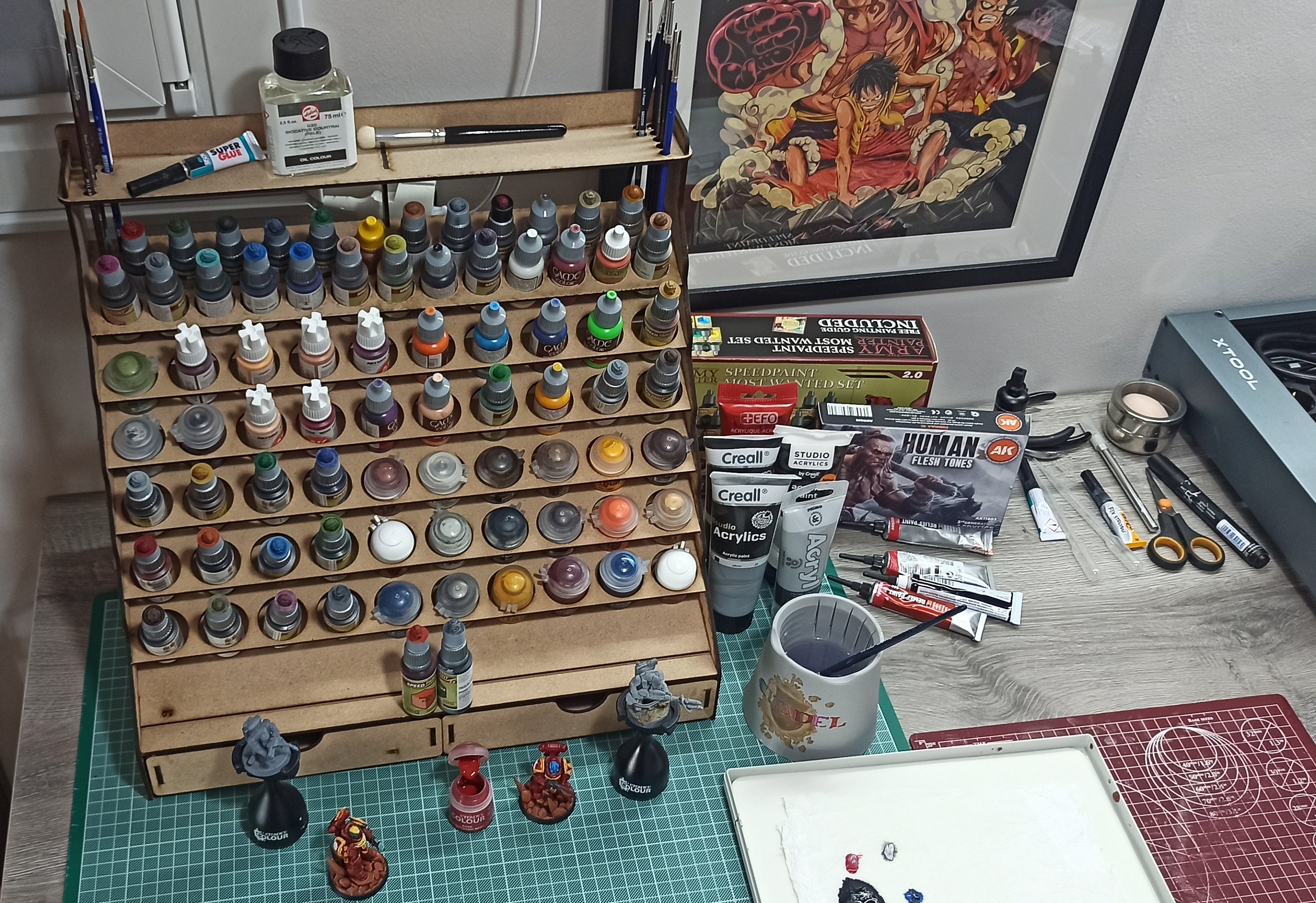 Paint Rack/holder - DXF/SVG File for Laser Cutting - Mdf/plywood 4mm ...