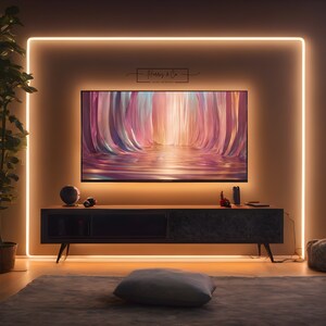 5 x Samsung Frame TV Digital Artwork Fun Modern Abstract Impasto Colourful Living Room Décor, Vibrant Wall Desktop Background Art Download