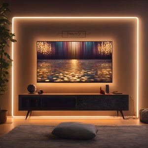 5 x Samsung Frame TV Digital Artwork Fun Modern Abstract Impasto Colourful Living Room Décor, Vibrant Wall Desktop Background Art Download