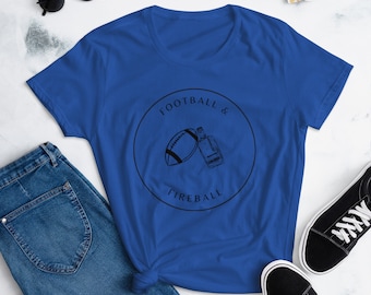 Football & Fireball Women's short sleeve t-shirt
