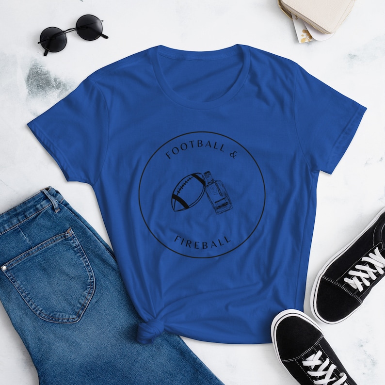 Football & Fireball Women's short sleeve t-shirt