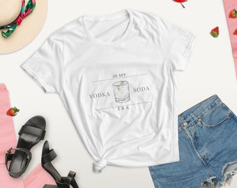 Vodka Soda Era T-shirt met korte mouwen voor dames