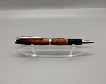 Hand Turned Red Coolibah Eucalyptus Burl Comfort Twist Pen in Satin