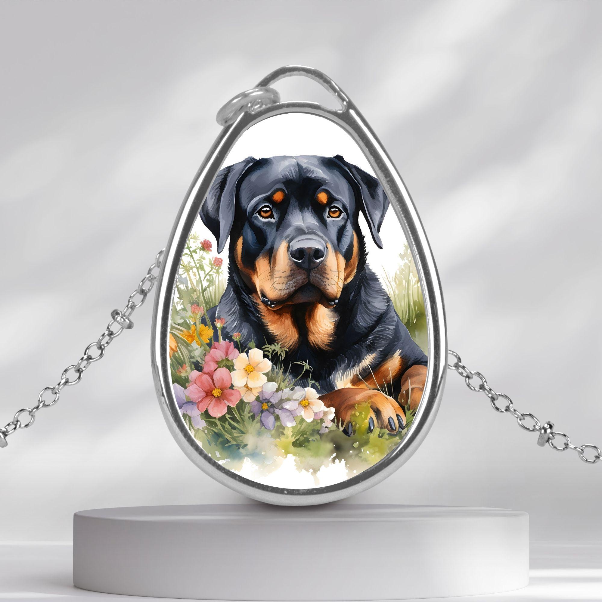 Rottweiler necklace - Etsy 日本