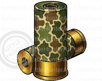 Old School Camo Shotgun Shells,  Digital Download, Sublimation, DTF, DTG