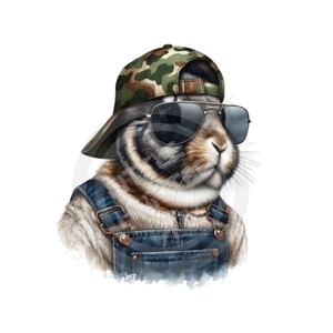 Kaninchen Jäger Png, Kaninchen Jagd Png, Jagd Png, Digital Download, Sublimation, DTF, DTG