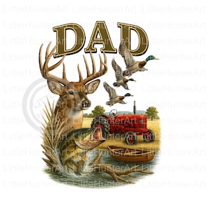 Camo DAD png, Old School Camo, Duck Hunter png, png de chasse, téléchargement numérique, sublimation, DTF, DTG