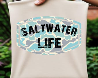 Saltwater Life PNG: Deep Sea Fishing Graphic (Digital Download)