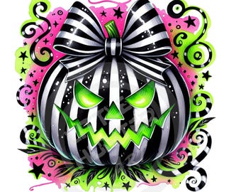 Halloween Pumpkin PNG: Digital Art for Sublimation & DTG (Digital Download)
