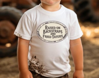Raised on Backstraps PNG: Southern Boy Hunting Design (Digital Download
