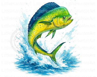 Mahi Mahi png, Deep Sea png, Fishing png, Saltwater Fishing png, Digital Download, Sublimation, DTF, DTG
