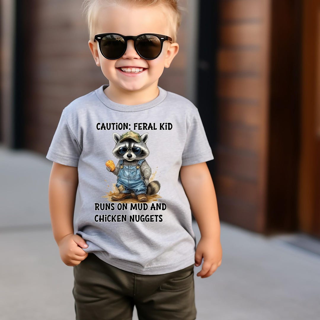 Kid Crew Raccon Feral Kid Raccoon PNG: Funny Animal Clipart (digital Download) - Etsy