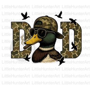 Camo DAD png, Old School Camo, Duck Hunter png, png de chasse, téléchargement numérique, sublimation, DTF, DTG