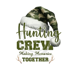 Équipage de chasse png, png joyeux Noël, png de chasse, camouflage old school, png de chasse pour enfants, numérique, sublimation, DTF, DTG