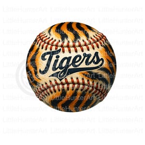 Tigers Baseball png, Baseball png, Tiger png, Mascot png,  Digital Download, Sublimation, DTF, DTG