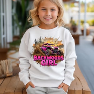 Backwoods Girl png, Four Wheelin' png, ATV png, Muddin' png, Téléchargement numérique, Sublimation, DTF, DTG
