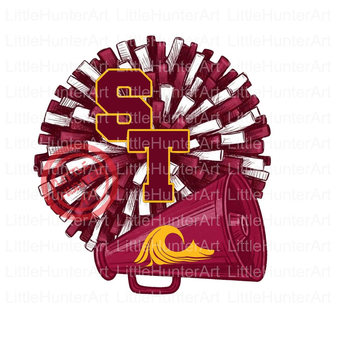 Sherman Tide Football Mascot PNG High School Design (digital Download