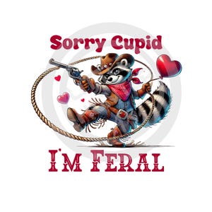 Desculpe Cupido, eu sou Feral png, Feral png, Valentine png, Amor png, Download digital, Sublimação, DTF, DTG