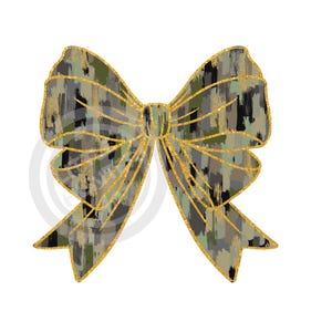 Coup de pinceau et paillettes d'or Old School Camo Bow png, camouflage png, chasse png, arc png, téléchargement numérique, sublimation, DTF, DTG