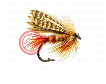 Trout Fly Fishing PNG: Digital Art for Sublimation (Digital Download