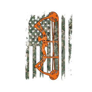 Bogenjäger png, Camo Flagge png, Jagd png, Bogenjagd png, Digital Download, Sublimation, DTF, DTG