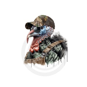 Pavo png, Caza png, Caza de pavo png, Descarga digital, Sublimación, DTF, DTG