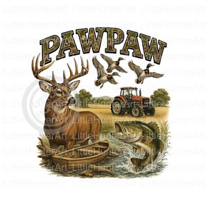 Camo Pawpaw png, Old School Camo, Entenjäger png, Jagd png, Digital Download, Sublimation, DTF, DTG