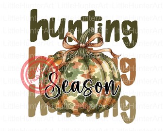 Camo Pumpkin PNG: Hunting Season Design (Digital Download)