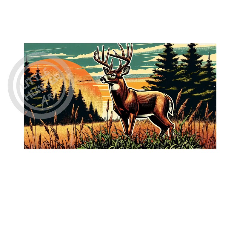 Vintage Deer Hunting PNG: Rustic Wildlife Art (digital Download) - Etsy