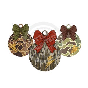 Décorations de Noël camouflage old school png, png de chasse, camouflage old school, png de chasse pour enfants, numérique, sublimation, DTF, DTG