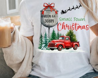 Small Town Christmas PNG: Harlem, GA Design (Digital Download)