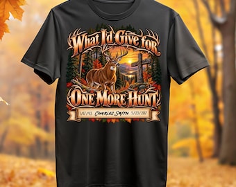 In Memory Deer Hunt , Add a Personalized name and date, Family Tree Deer Stand PNG: Hunting Memories Digital Download