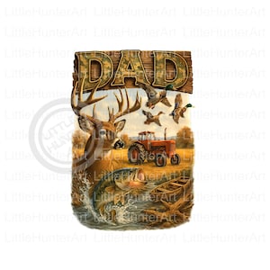 Camo DAD png, Old School Camo, Duck Hunter png, png de chasse, téléchargement numérique, sublimation, DTF, DTG