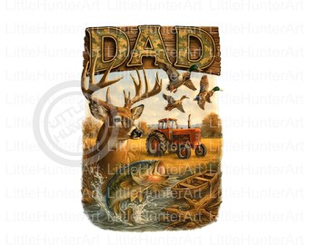 Camo DAD png, Old School Camo, Duck Hunter png,  Hunting png, Digital Download, Sublimation, DTF, DTG