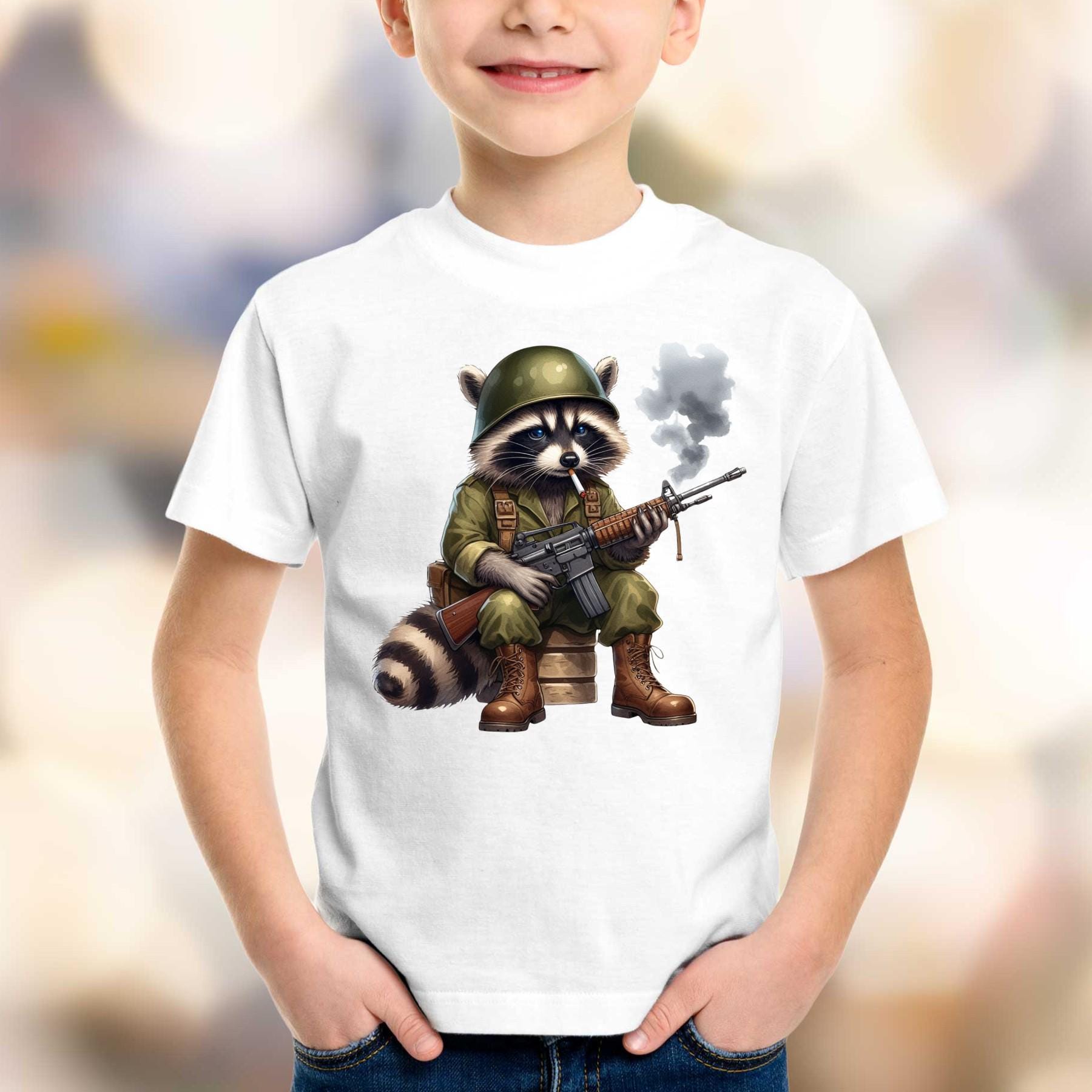 Camo Raccoon PNG: Army Hunter Design (digital Download) - Etsy