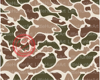 Camo PNG: Old School Hunting Camouflage Design (Digital Download 12"x12")