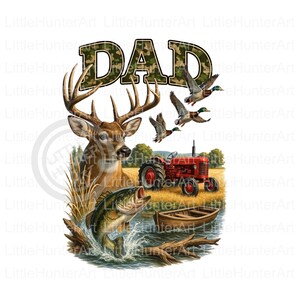 Camo DAD png, Old School Camo, Duck Hunter png, png de chasse, téléchargement numérique, sublimation, DTF, DTG