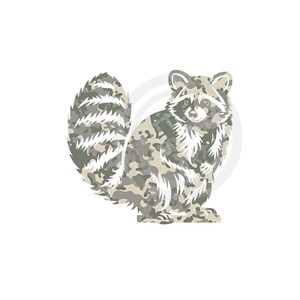 Old School Camo Raccoon png, Raccoon Hunter png, Camo png, Téléchargement numérique, Sublimation, DTF, DTG