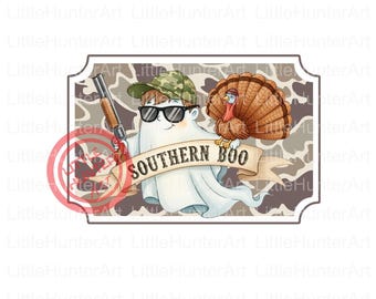 Southern Boo PNG: Halloween Camo Design (Digital Download