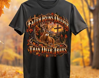 Faith and Family Tree Deer Stand PNG: Hunting Memories Digital Download