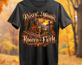 Raised in the Woods, Deer Stand PNG: Hunting Memories Digital Download