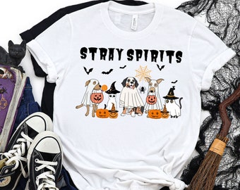 Dog Lover Halloween Shirt, Dog Lover Halloween Gift, Dog Mom Gift, Dog Dad  Halloween, Fall T-shirt, Ghost Dog Shirt, Halloween Dog,
