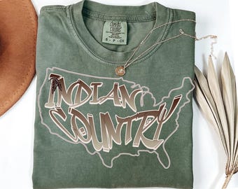Koszulka American Native Country Pride, koszulka Native Unisex, koszulka Western Native America, koszulka Comfort Colors Indigenous Native, koszulka MMIW