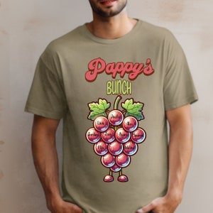 Pappy&#39;s Bunch Tshirt for Men,  Pappy Shirt, Cool Pappy T-Shirt,  Best Pappy Ever, Funny Pappy Shirt, Pappy Fathers Day Gift Present