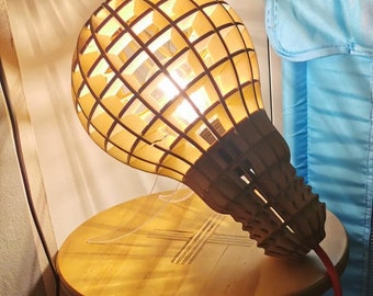 Laser cut bulb lamp