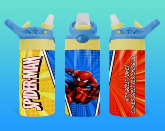 Spiderman  PNG 12oz SippyCup PNG Design