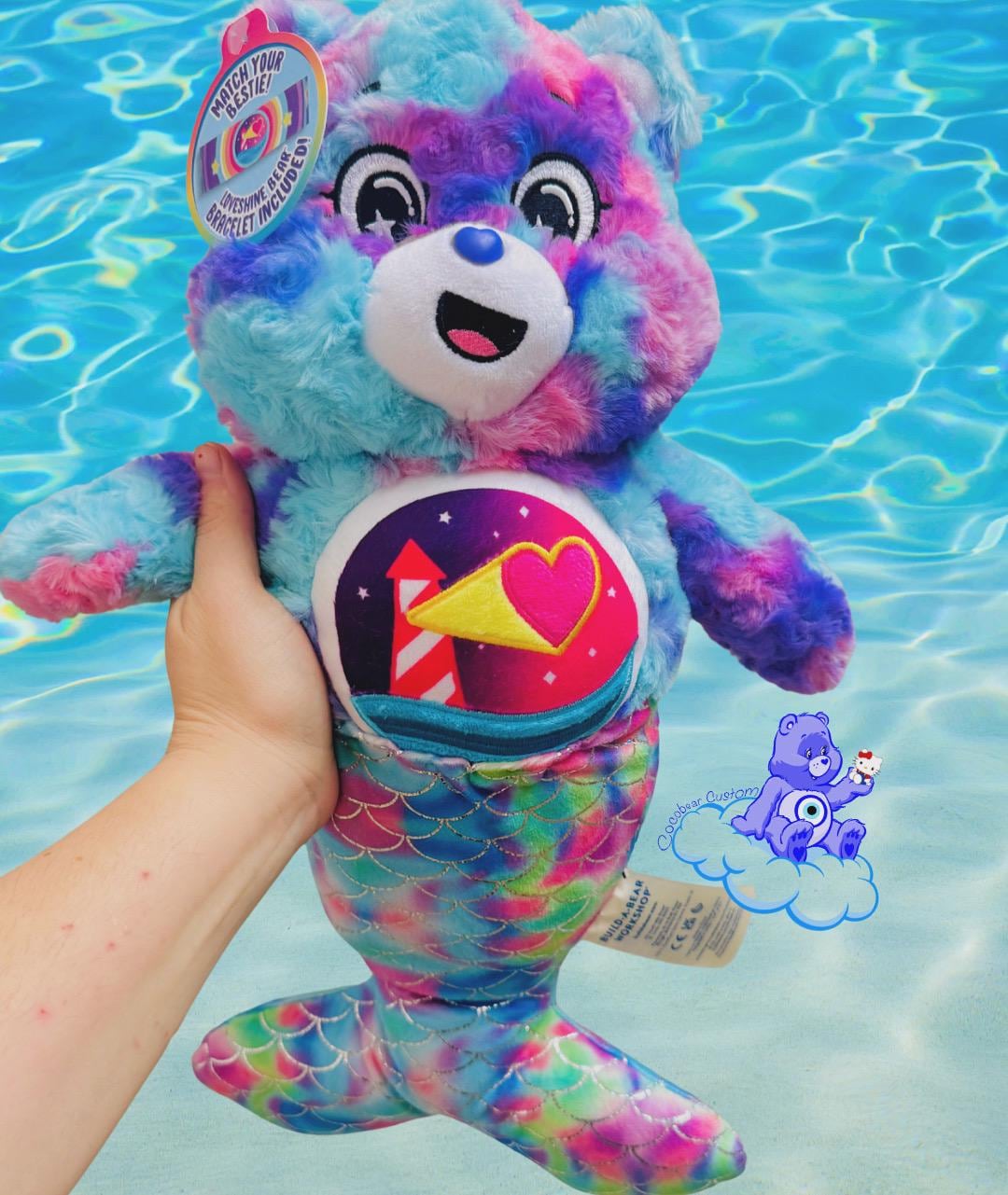 Merbearofficial Custom Carebear Mermaid - Choose Bear! - Etsy