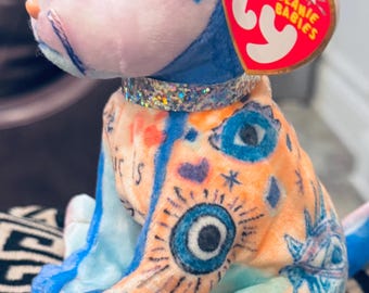 Custom evil eye beanie baby cat- personalize it!