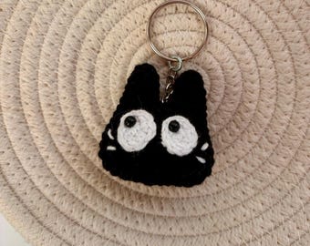 Crochet Cat Keychain - Kawaii Amigurumi Bag Charm- Small Gift for Cat Lovers