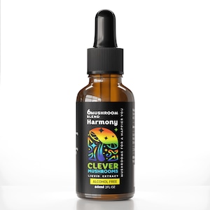 Alcohol Free 6 Blend Multi-Mushroom Tincture | Dual Extraction | Expertly Crafted for Comprehensive Health & Wellness | Liquid Extract